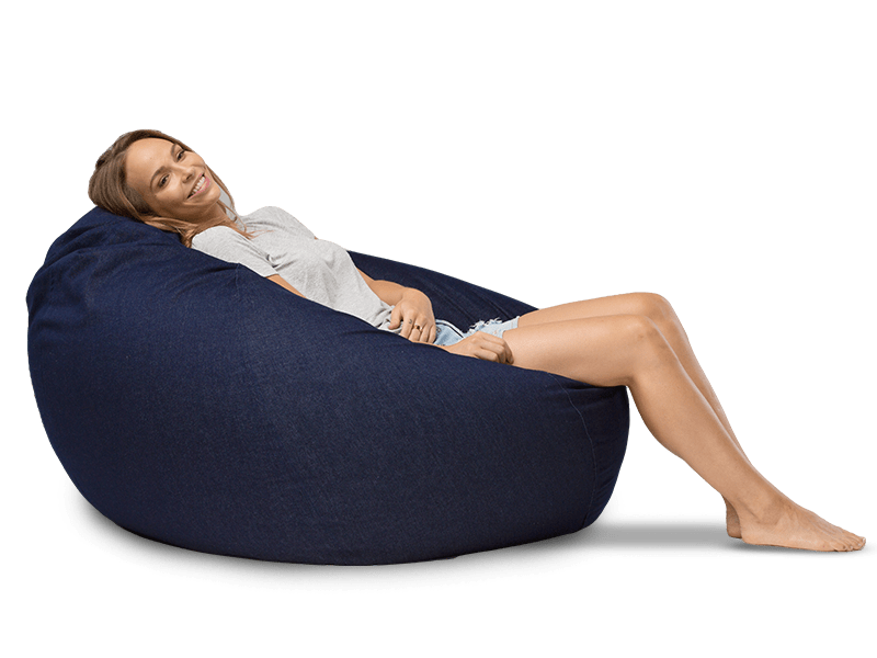 Cuba Denim Bean Bag Indigo Denim 96CM