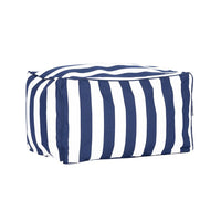 Copacabana Outdoor Ottoman Navy Stripes